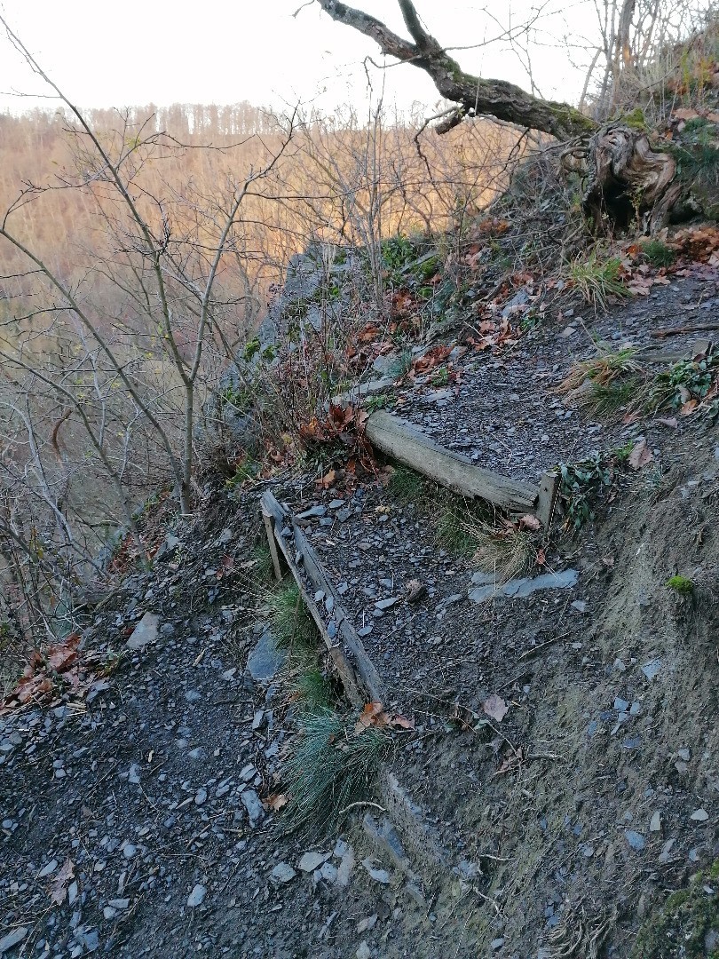 Wilhelmsblick vor der Sanierung durch Alpineisen