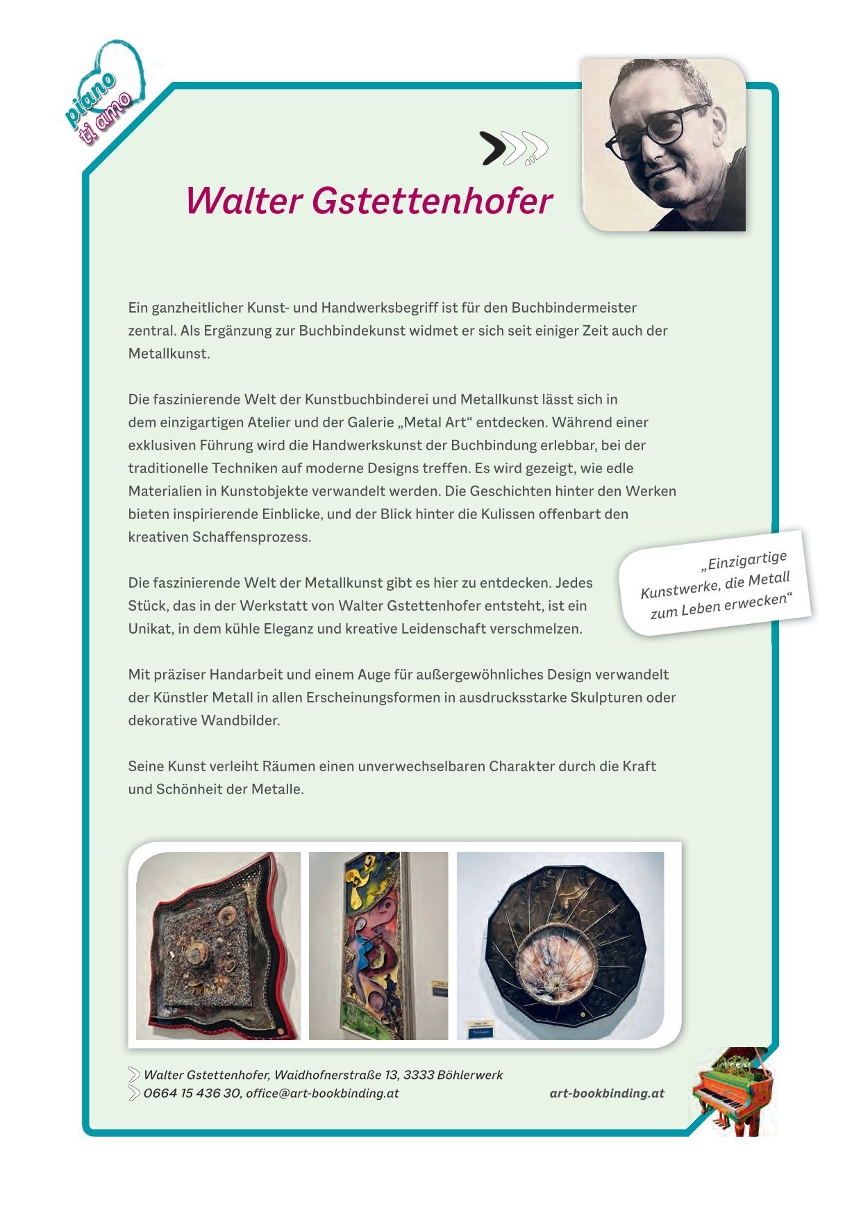 Steckbrief Walter Gstettenhofer