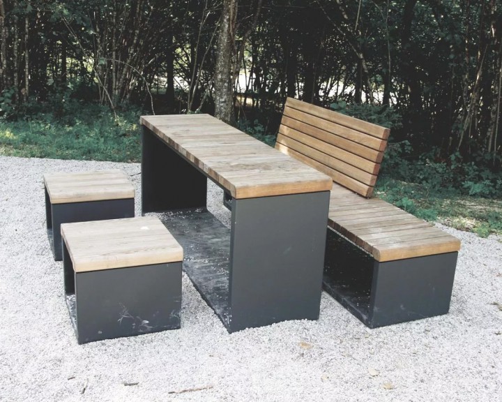 Rastplatz Tisch Bank Kombination Ybbstalradweg Radweg