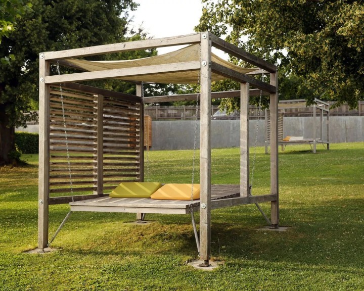 Liege Pavillon Freibad Aschbach