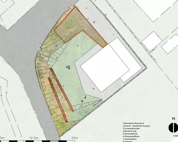 Lageplan Privat Garten H