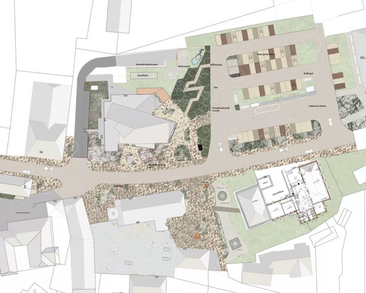 Lageplan Begegnungszone Lunz am See