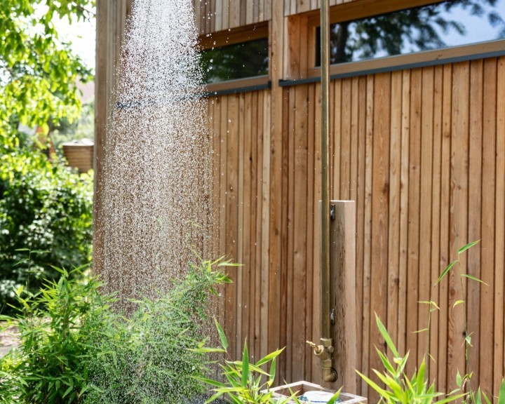 Gartendusche Bambus privat Garten G