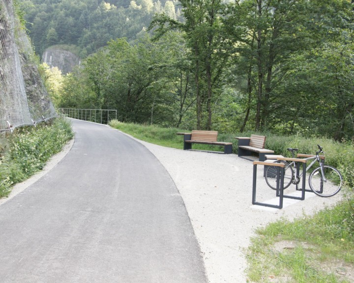 Radweg Ybbstalradweg Zeit für's ich Radbügel Wassergebundenedecke sickerfähig