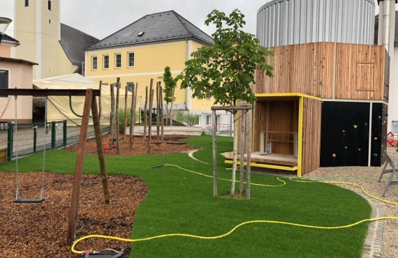 Spiellandschaft Schulumfeld Biberturm Bibterbach