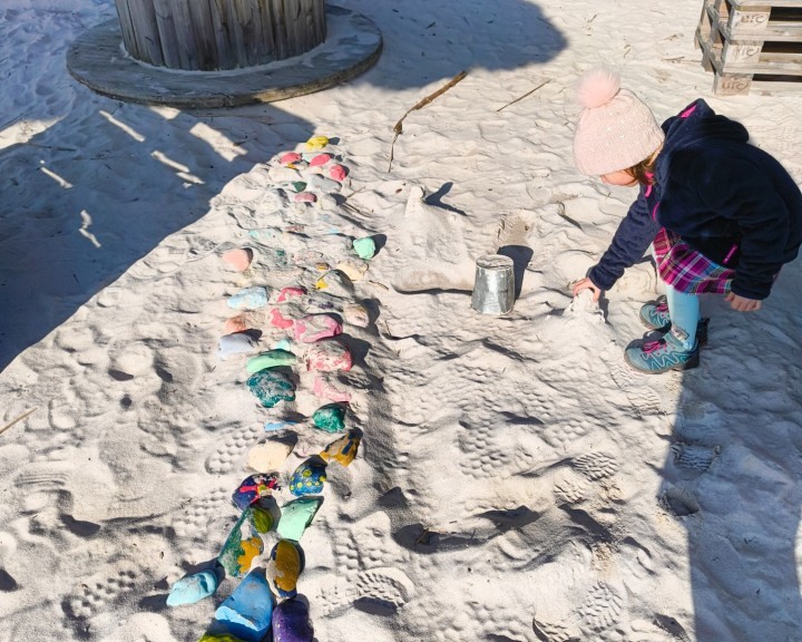 Sandstrand Schilfschirm Biberbeach Biberbach Chilloutarea