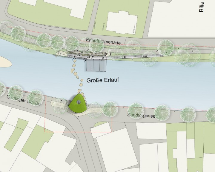 Lageplan Erlaufufer Scheibbs