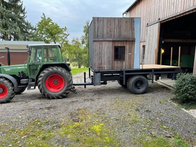 Transport Sauna verspiegelt