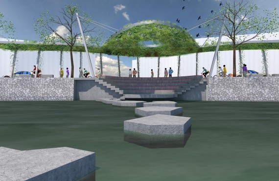 Mole Kulturplatz Beschattung Überdachung Kletterpflanzen