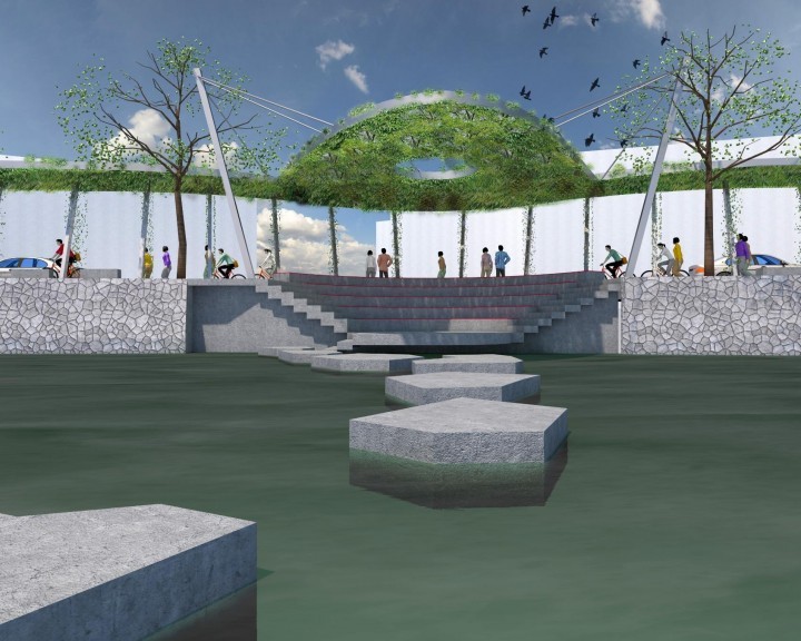 Mole Kulturplatz Beschattung Überdachung Kletterpflanzen