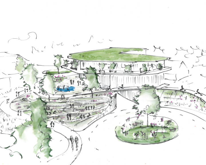 Skizze Konzept V2 Sankt Marien Ortskern Neugestaltung