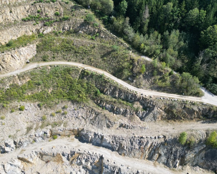 Luftbildaufnahme Analyse Steinbruck Gutachten