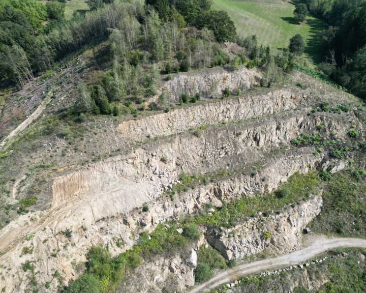 Luftbildaufnahme Analyse Steinbruck Gutachten