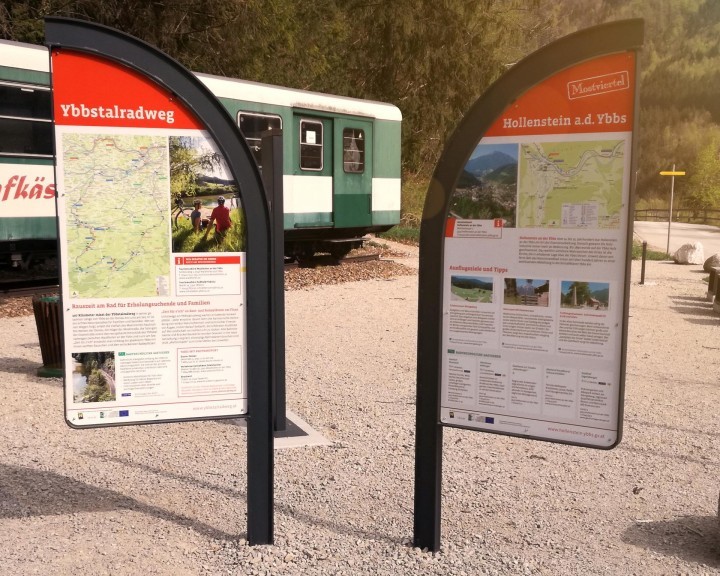 Beschilderung Radweg Vorderer Ybbstalradweg