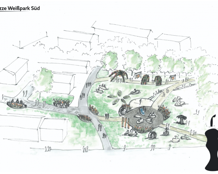 Skizze Südteil Weißpark Haag