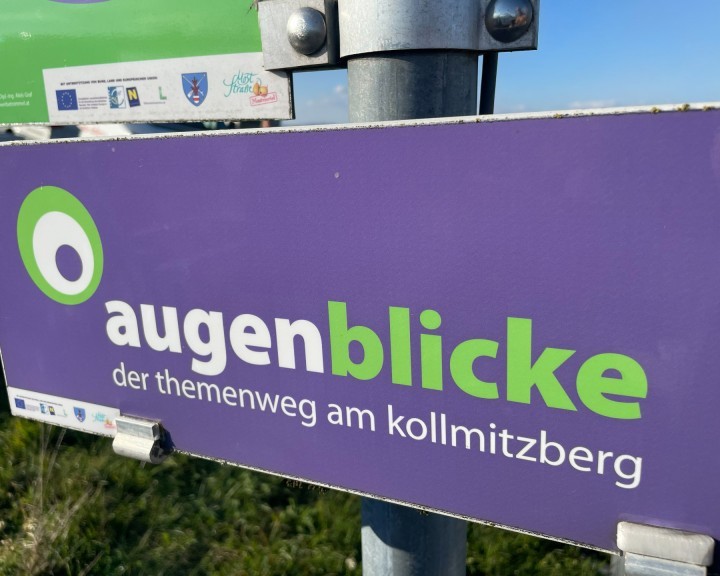 Augenblicke Kollmitzberg Wanderbaum Beschilderung