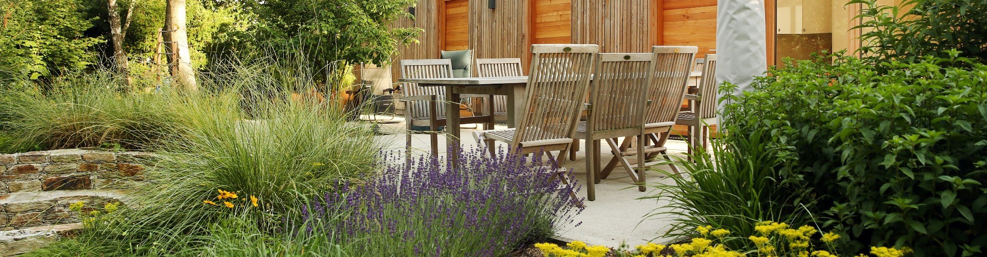 Panorama Sitzplatz Garten