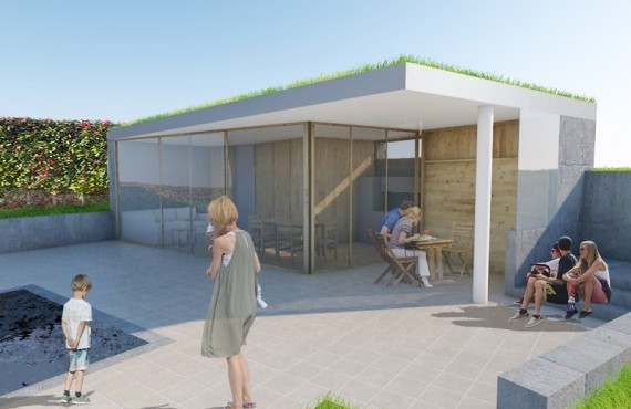 Garten Pool Poolhaus Familie Baden