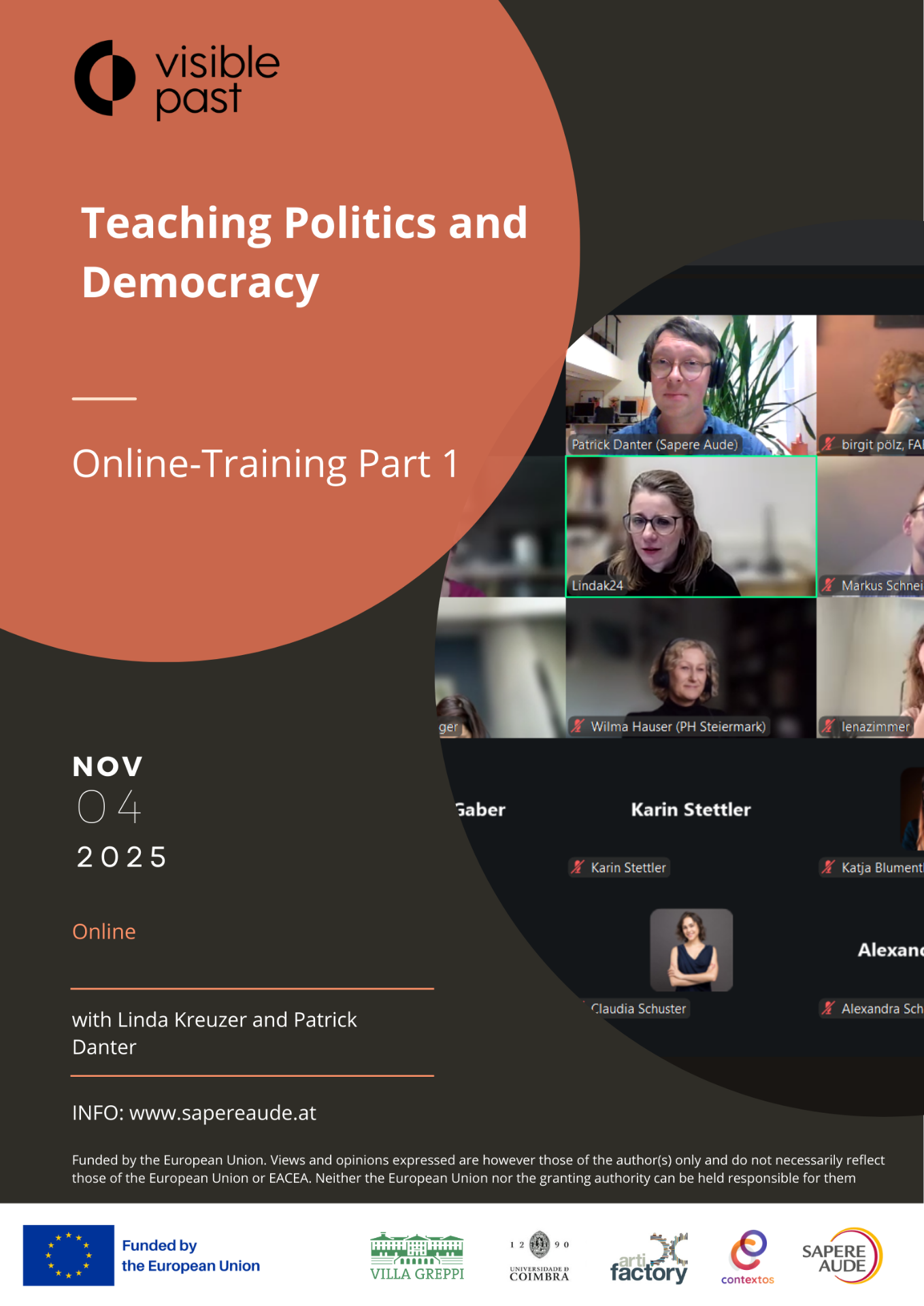 Poster Teachers Training Part 1 Sapere Aude