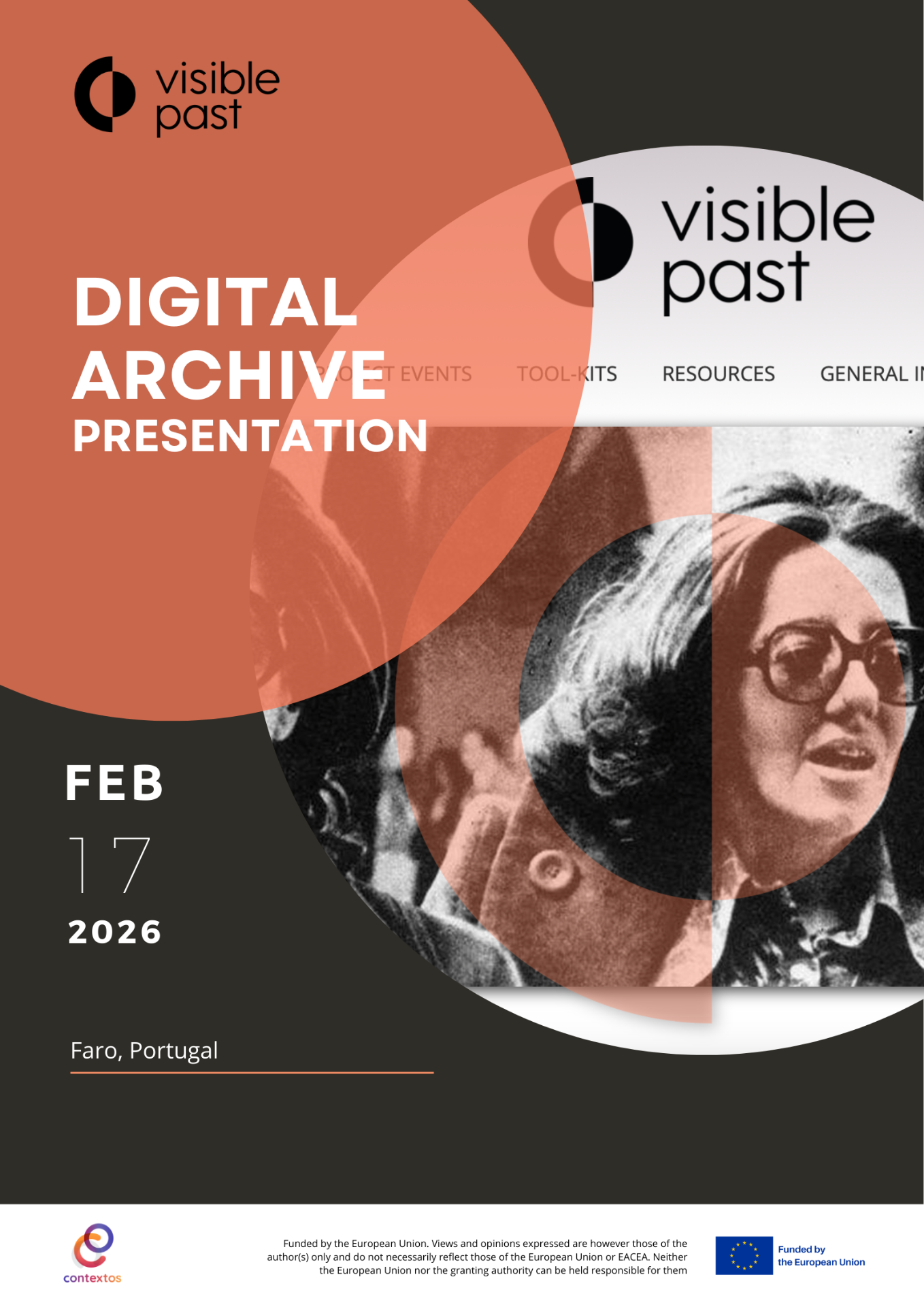 Poster Visible Past digital archive Portugal