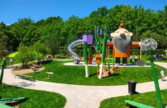 Zwerg Kletterturm Rutsche Spielplatz Starkl Aschbach