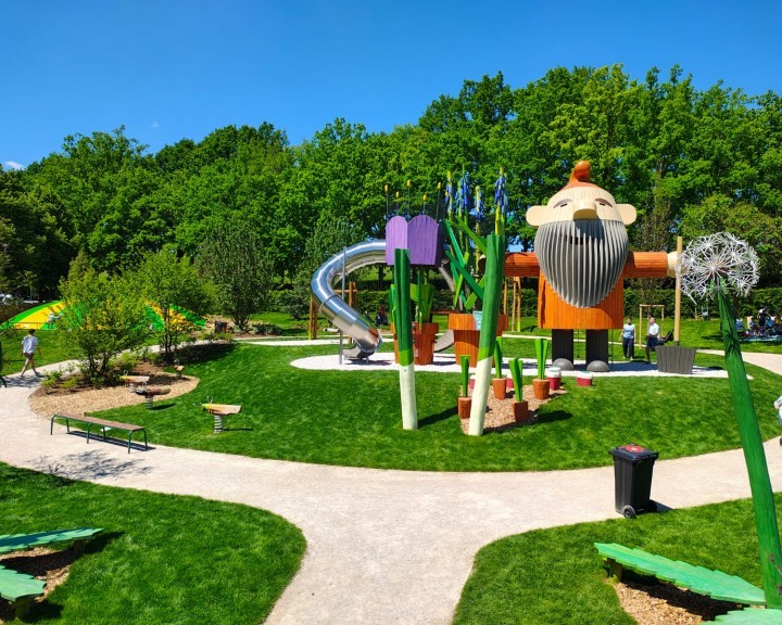 Zwerg Kletterturm Rutsche Spielplatz Starkl Aschbach