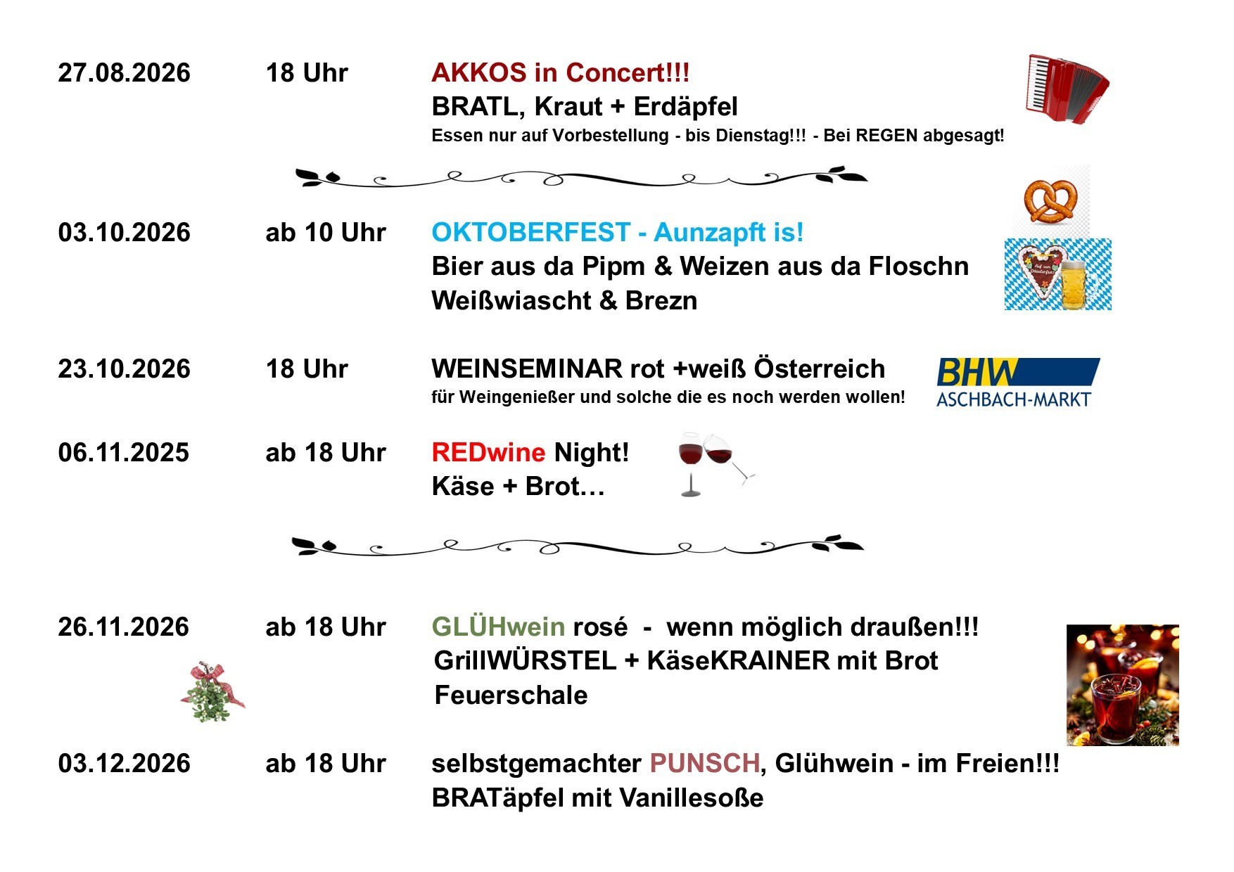 Aushang Herbst&Vorschau Winter 2026