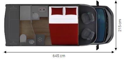 Compact CX64 Umriss Nacht