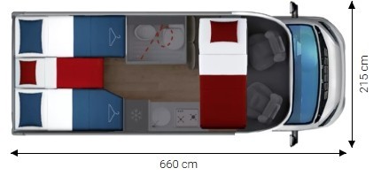 Compact CX66 Umriss Nacht