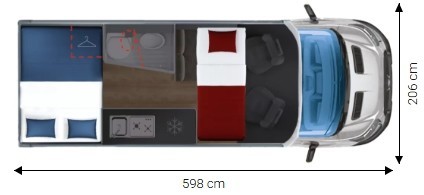 GiottiVan 60FT Umriss Nacht